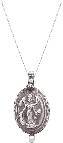 925-92.5 Sterling Silver Fashion Antique Oxidised Locket for Women and Men