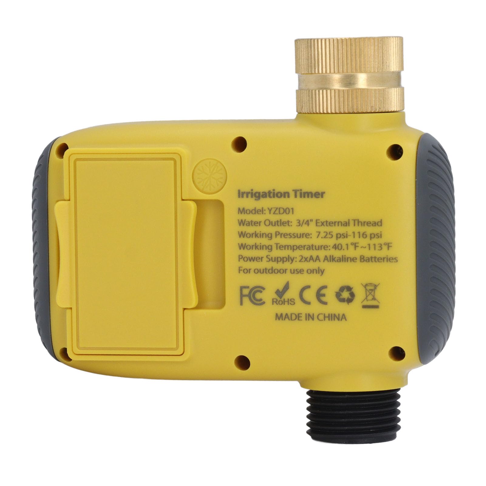 KIMISS Manguera de Jardín con Temporizador de Aspersor Programable, Temporizador de Riego Automático con Conector de Cobre Puro, de Riego Eficiente