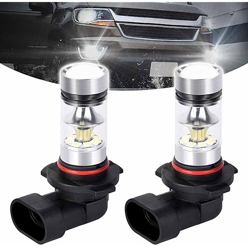 2PCS 9005/9006 LED Headlight Bulbs High Low Beam Headlights, 6500K 12V Fog Light Bulbs Daytime Running Lights Daylight Front Light Replacement Kit for Most Cars,Trucks,SUVs,RVs(White)