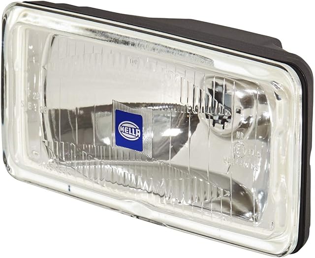 HELLA 1FD 005 700-451 Halogen-Reflektor - Comet 550 - 12 V - Prostokątny - Numer referencyjny: 17,5 - Przykręcany - Wzorzysta soczewka rozpraszająca - Kolor soczewki: Krystalicznie czysty - prawa/lewa