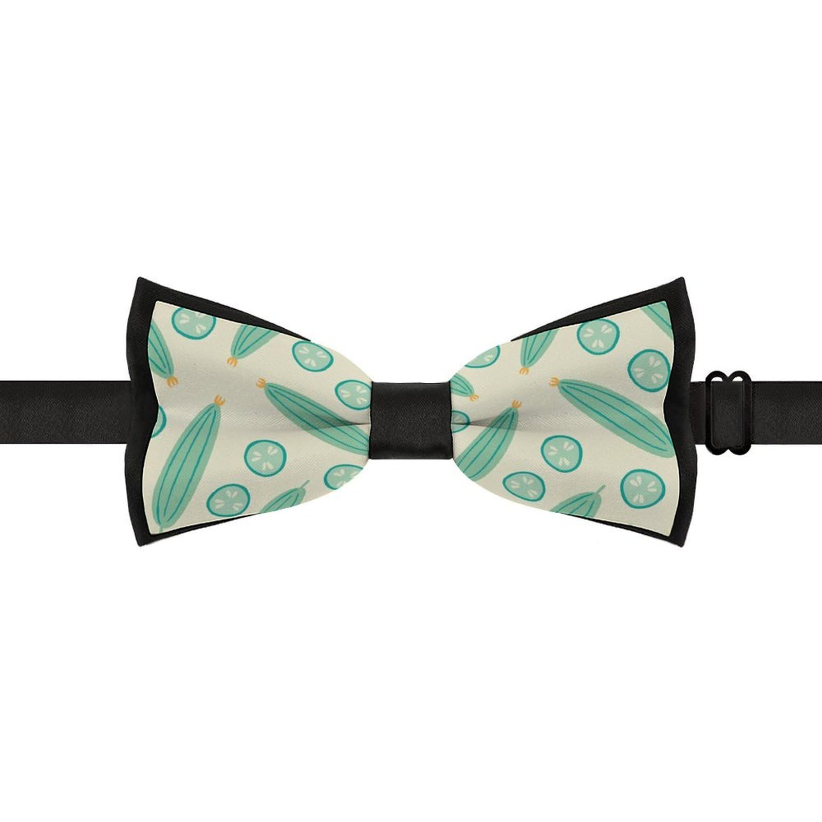GoasNei Cucumber Pattern(3) Bow Tie for Men Adjustable Necktie Funny Tie Neck Ties for Weddings Party