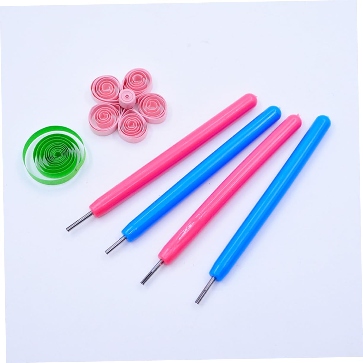 ERINGOGO 16 Pcs Paper Quilling Tools Vibrant Colors DIY Crafting Needles for Papercraft Projects Durable Nibs for Easy Quilling and