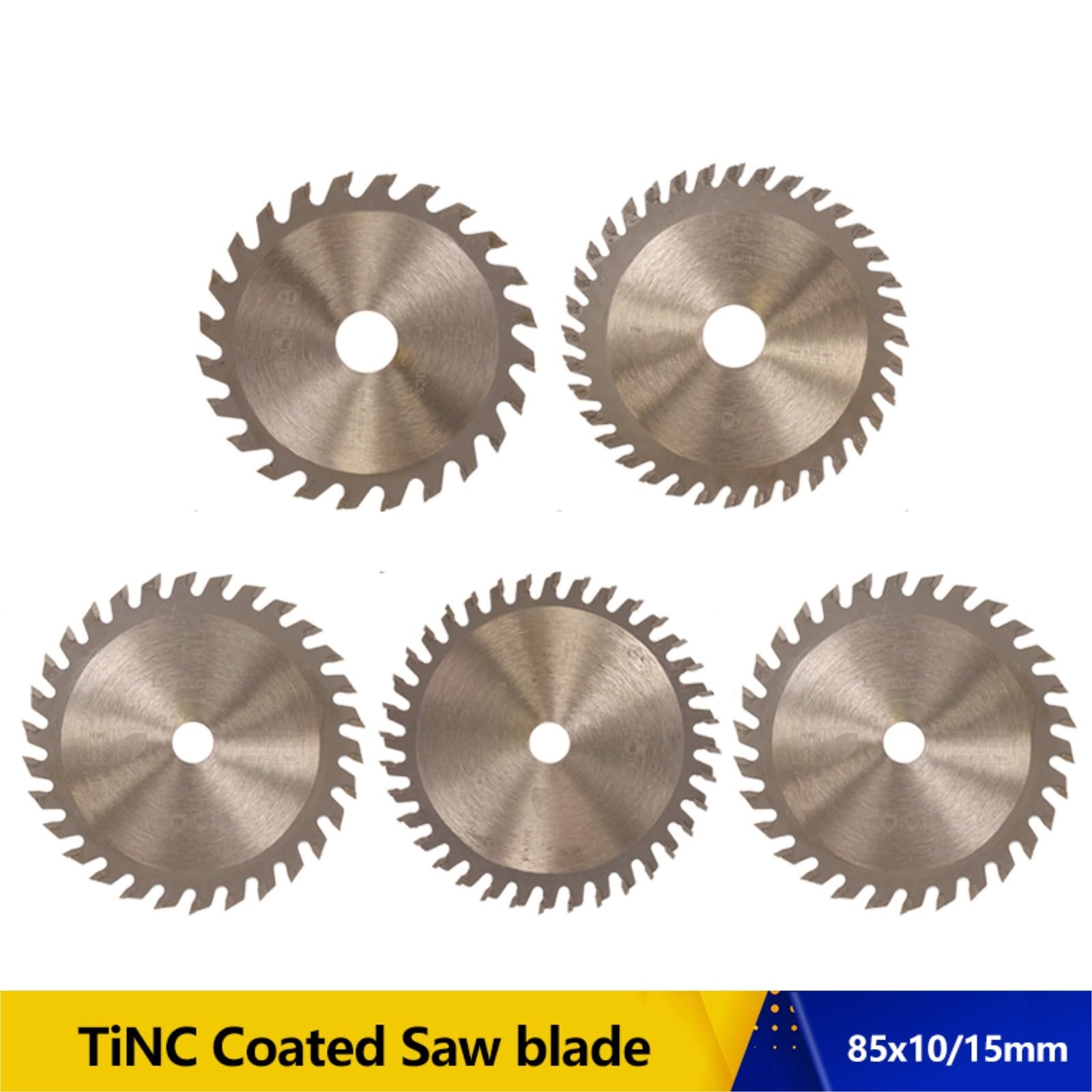 Brzeszczot do cięcia metalu 1PC 85x10/15mm brzeszczot tarczowy do drewna TCT pokryty TiCN 24T/30T/36T tarcza tnąca(85x10x36T)