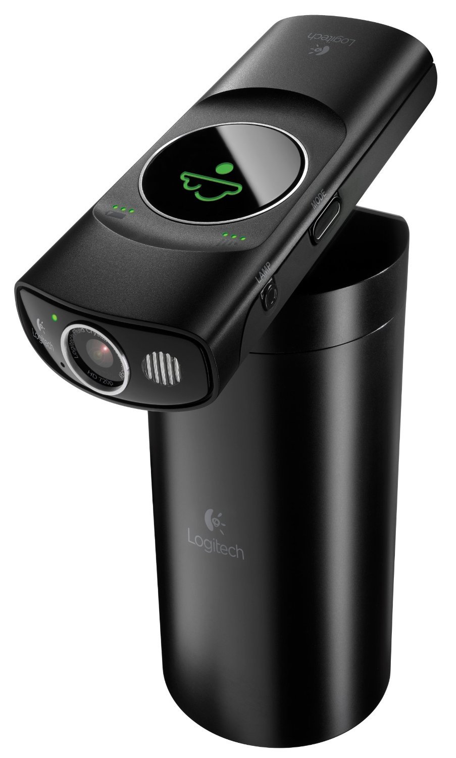 Logitech Broadcaster Wi-Fi Webcam for HD Video Streaming, Calling, Recording - Black