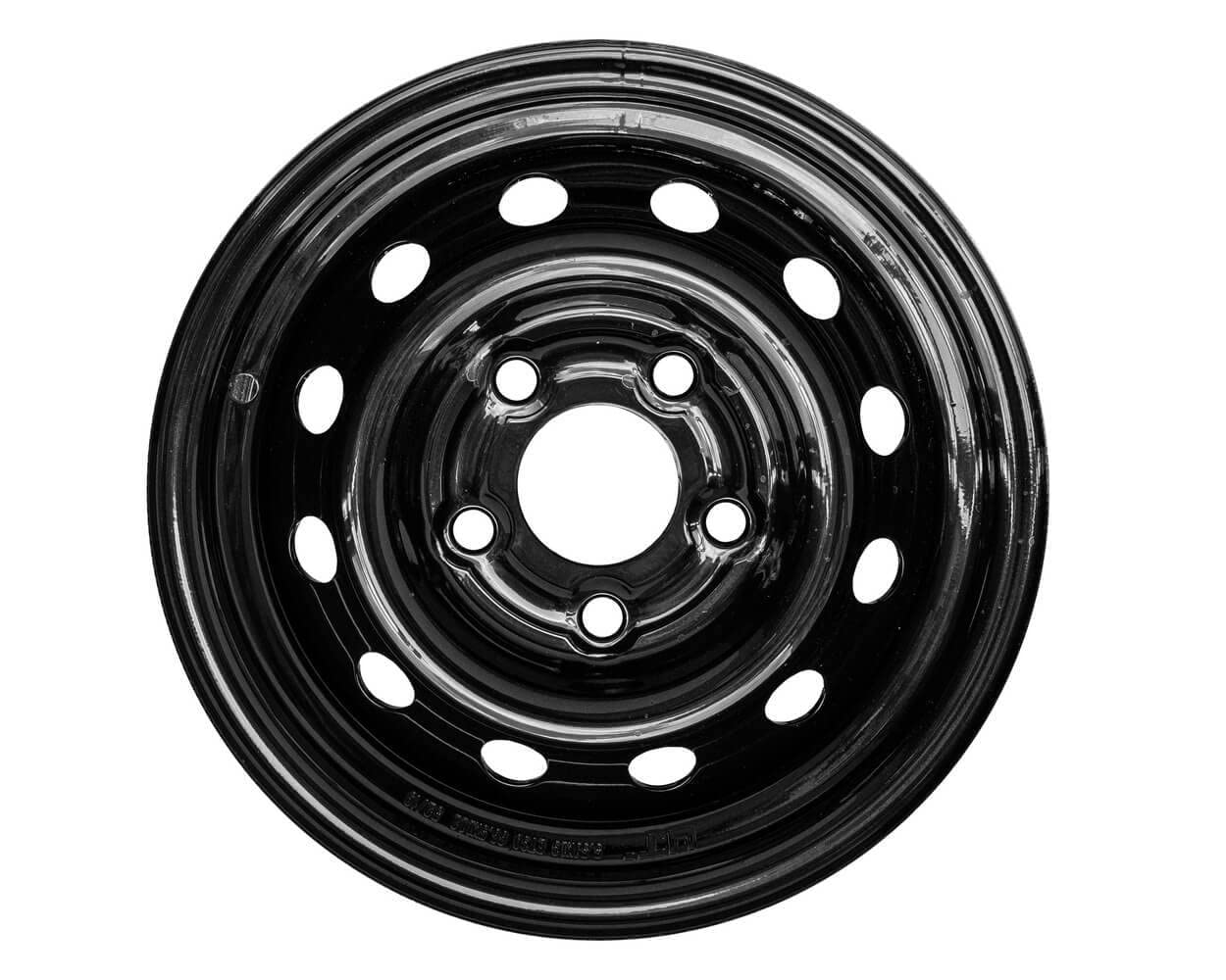 UNITRAILER Cerchio in Acciaio Nero 5.5Jx13 H2 5x112 ET30 per Rimorchi Pesanti, Portata Rinforzata 900 kg, Cerchione da 13 Pollici per Camper, Macchine Agricole e Rimorchio Cantiere