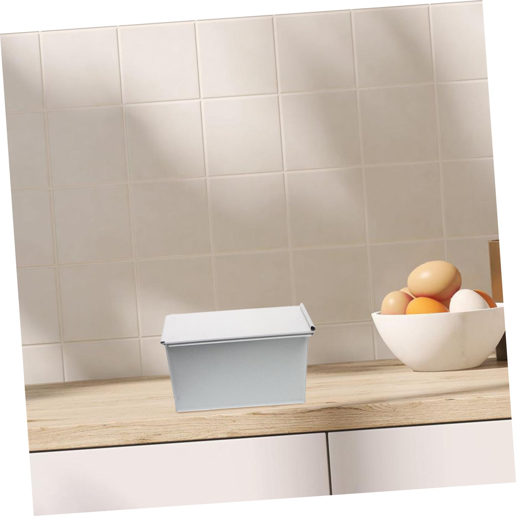 STOBAZA Teglia Rettangolare per Pane e Toast Stampo per Plumcake con Coperchio Teglia Antiaderente in Alluminio Resistente e Riutilizzabile per Cottura Uniforme