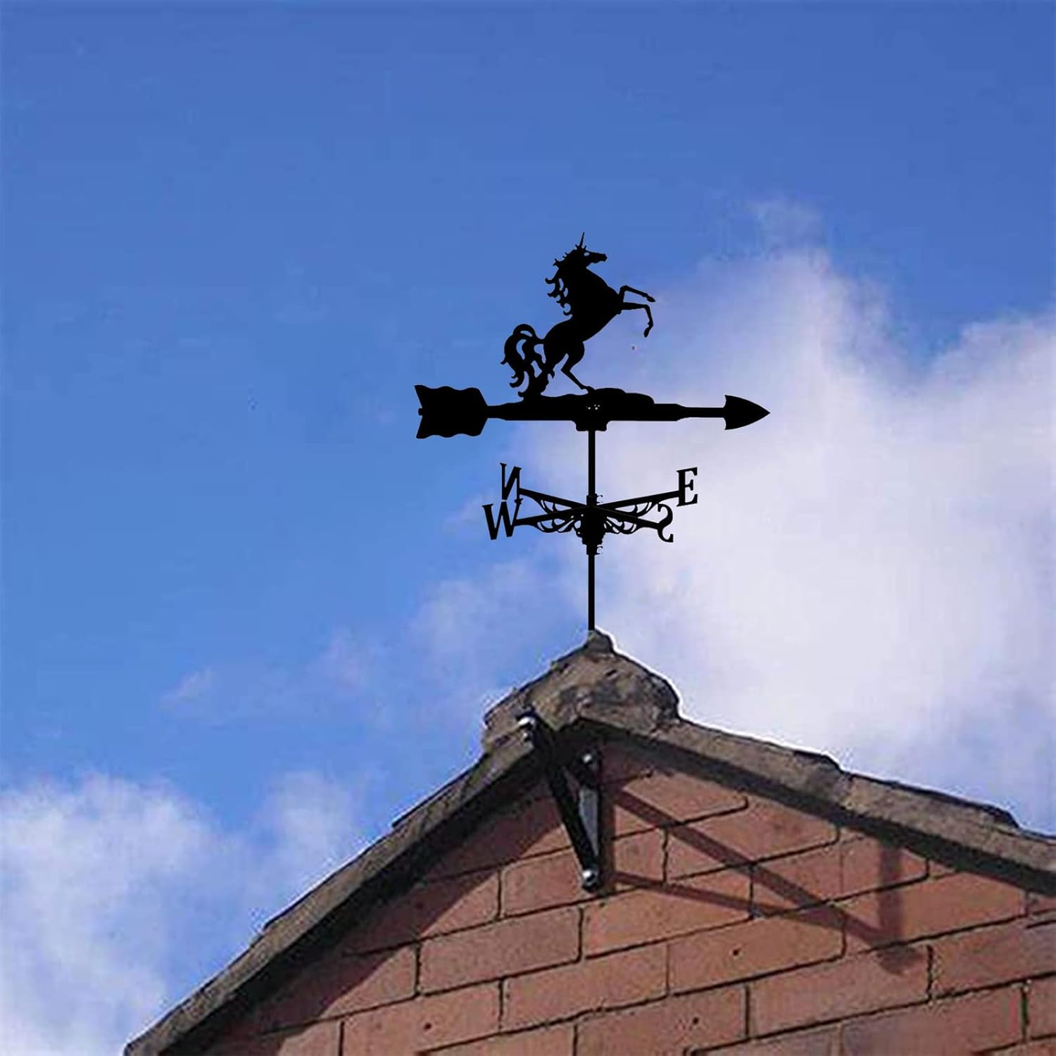 風見鶏 金属ブラケット 風見鶏 屋外 屋根 庭 マウント 庭の装飾 風見鶏 風向計 ファームシーン ホーム 測定ツール 工芸品 装飾