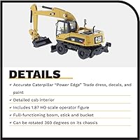 Vista 4 de Diecast Masters Excavadora de ruedas Caterpillar M318D HO Series Vehículo