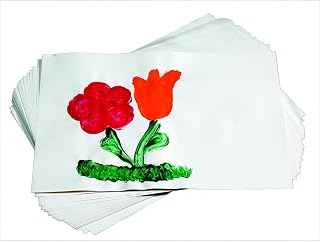 School Smart Finger Paint Paper, 60 lb, 16 x 22 Inches, White, 500 Sheets