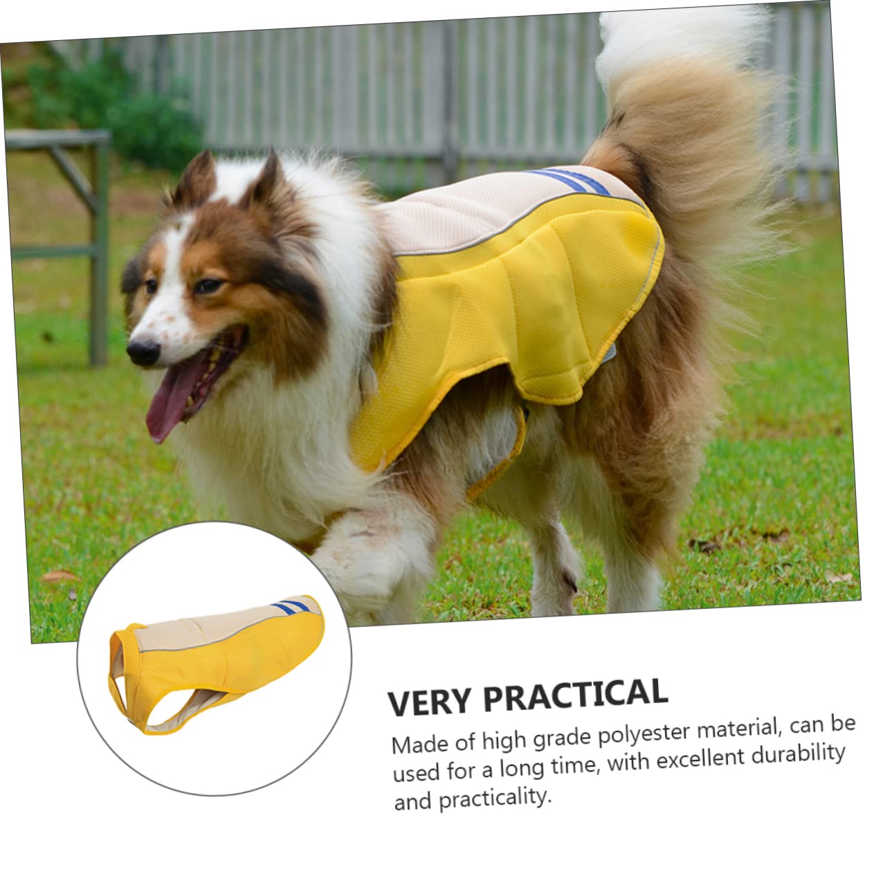 FOMIYES Gilet Respirant Et Rafraîchissant pour Chien Léger Et Rafraîchissant avec Solaire Taille XL