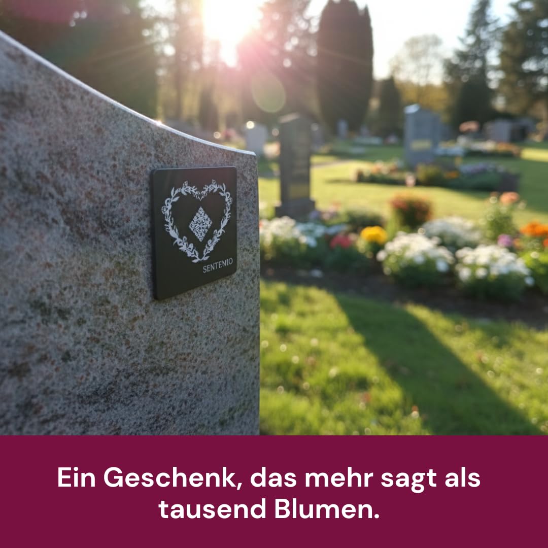 Page commémorative numérique – Créer une page de rappel personnelle | Cadeau de condoléances avec code QR | Carnet de condoléances en ligne pour les défunts | Mémorial numérique pour photos