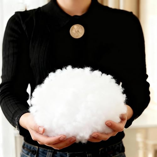 Miniatura 5 de Puf otomano de algodón PP de alta calidad, relleno de puf redondo y relleno de reposapiés, 20 x 20 x 14 pulgadas, redondo