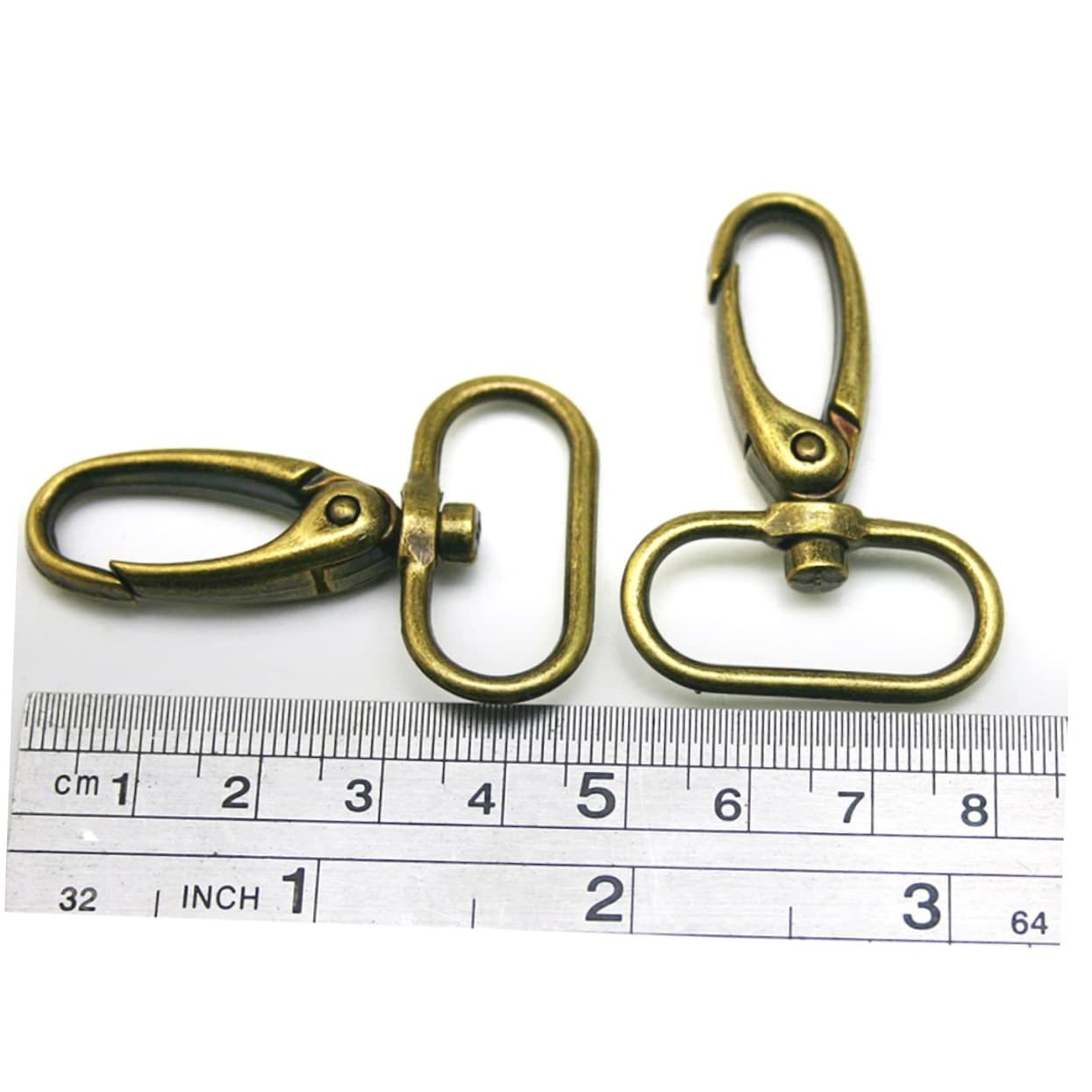 HOODANCOS 20pcs Snap Hook for Bag Brown Book Stopper Push Gate Snap Hook Rabbit Cage Swivel Hook Enamel Bowl Swivel Snap Hooks Swivel Lobster Hooks Lobster Clasp to Rotate Trigger Bags