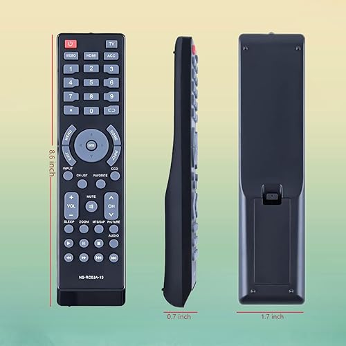 Miniatura 4 de NS-RC03A-13 NSRC03A13 - Control remoto de repuesto para Insignia TV NS-42E470A13 NS-42E480A13 NS-42L260A13 NS-46E340A13 NS-46E480A13 NS-46L240A13