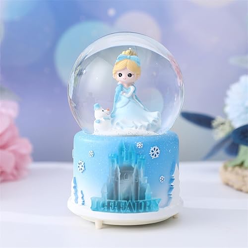 Miniatura 2 de Globo de nieve para niñas, caja de música de 3.150 in con luces LED y nevadas automáticas, regalos para niños y mujeres, cumpleaños, Navidad, San