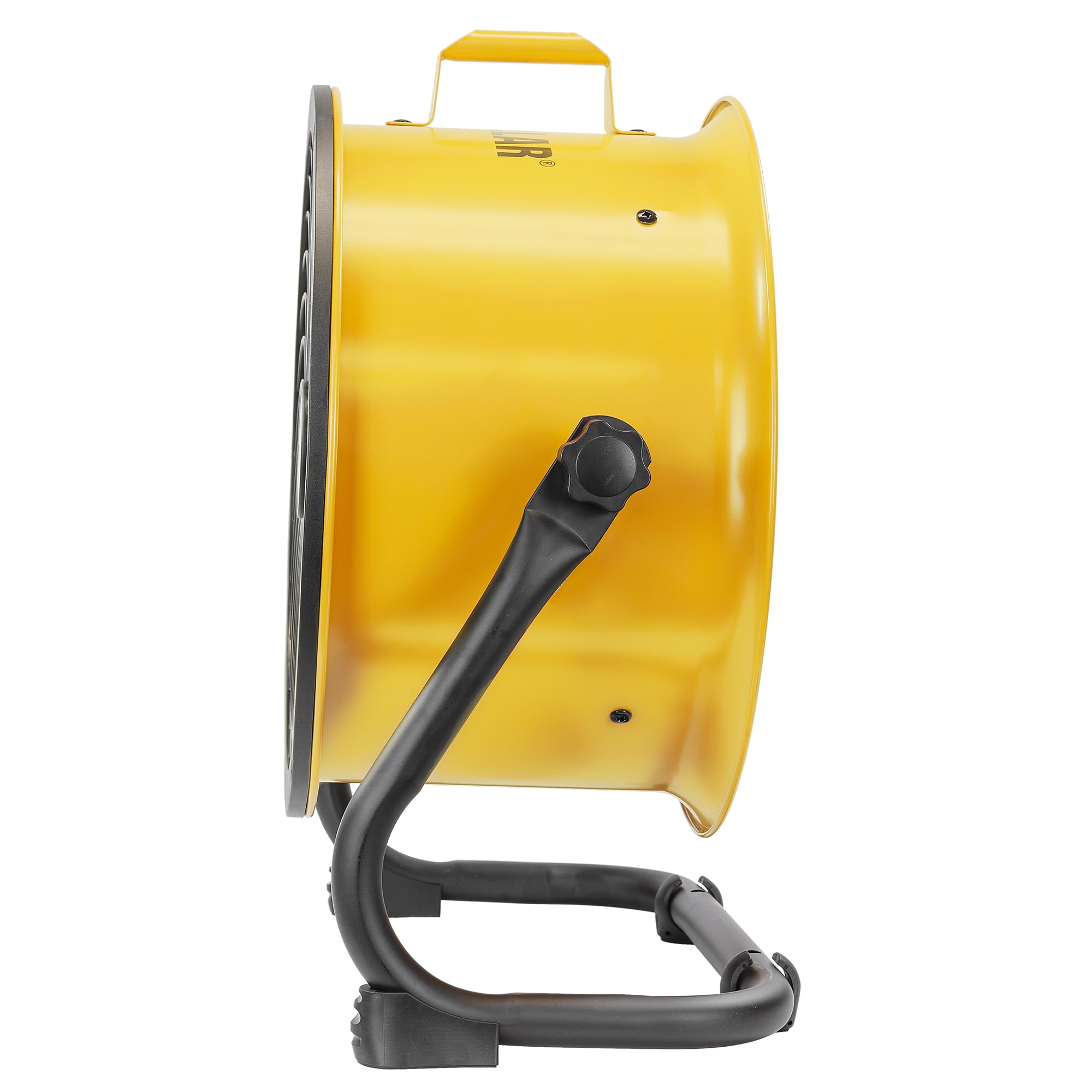 CAT Ventiladores - Ventilador de tambor de alta velocidad de 35,6 cm (amarillo, 2 en 1): 2300 CFM, 4 velocidades, cabezal de tambor ajustable de 360 grados, motor de doble rodamiento de bolas con tapa