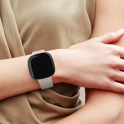 Miniatura 8 de Vancle Bandas de silicona compatibles con Fitbit Versa 4 BandsVersa 3 BandsSense 2 BandsFitbit Sense Bands, Classic Soft Sport Band Correa de