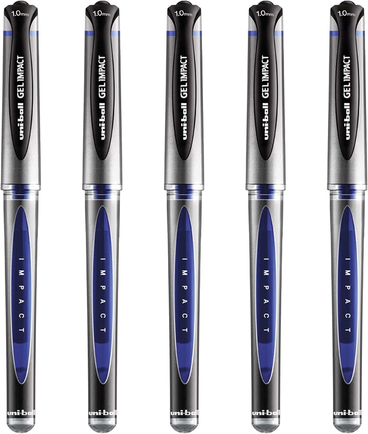 uni-ball UM-153S Gel Impact Broad Rollerball Pens - 1mm Nib, 0.6mm Line Width - Blue Ink (8), 1 unité (Lot de 8) - Image 3