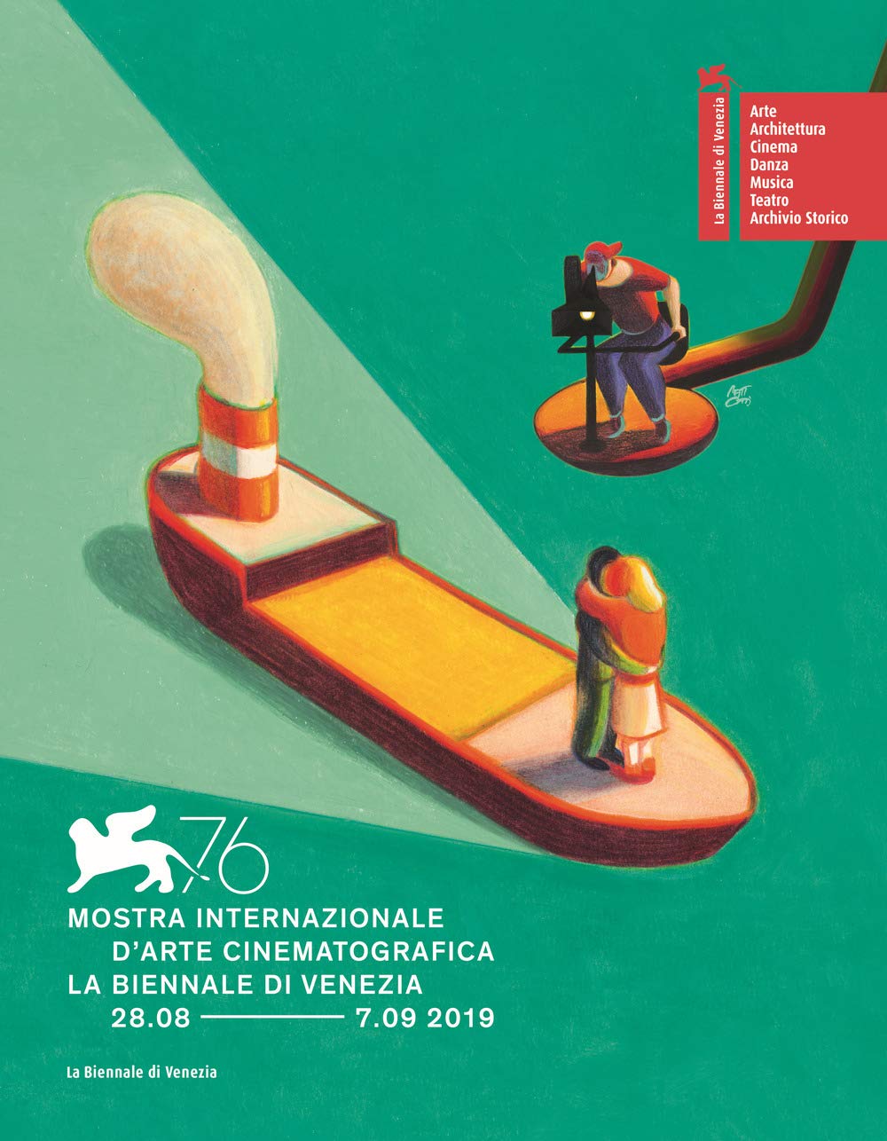 Catalogue de la 76e Biennale de Venise édition bilingue italien anglais livre art cinéma