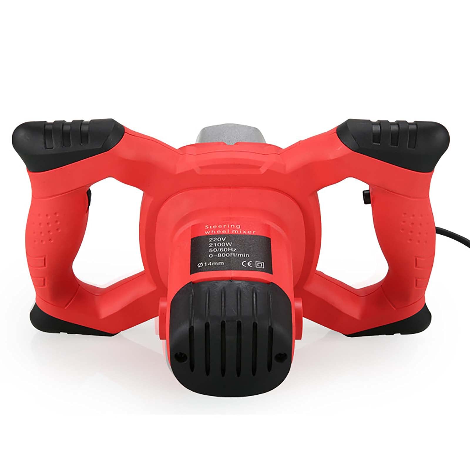 Mezclador de Cemento con paletas, 2100 W, Taladro Mezclador eléctrico para Pintura y mortero, 220 V/110 V, 6 velocidades, agitador de Cemento para Yeso, Pintura y mortero