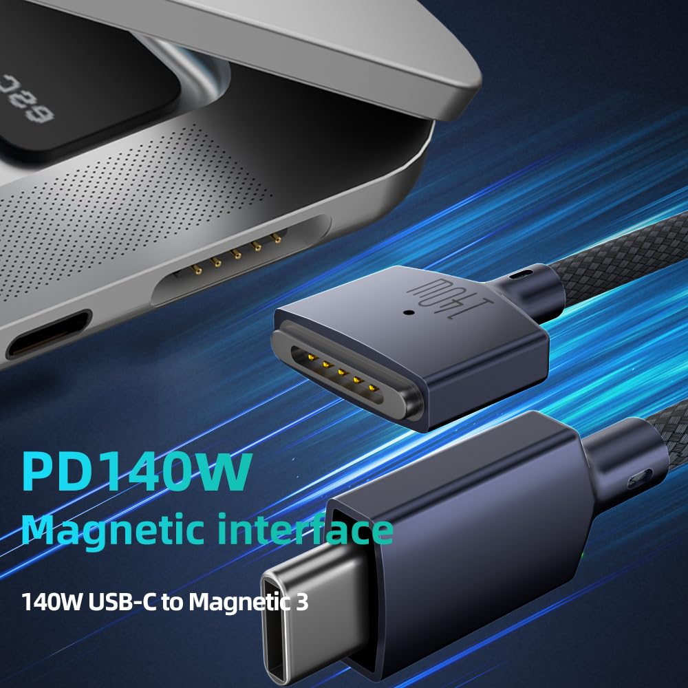 Amazon.co.jp: 140W USB C - マグネティック3充電ケーブル 2m MacBook