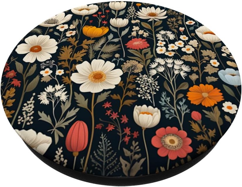 Mixed Flower Bouquet Floral Pattern Wildflowers PopSockets Adhesive PopGrip - Image 2