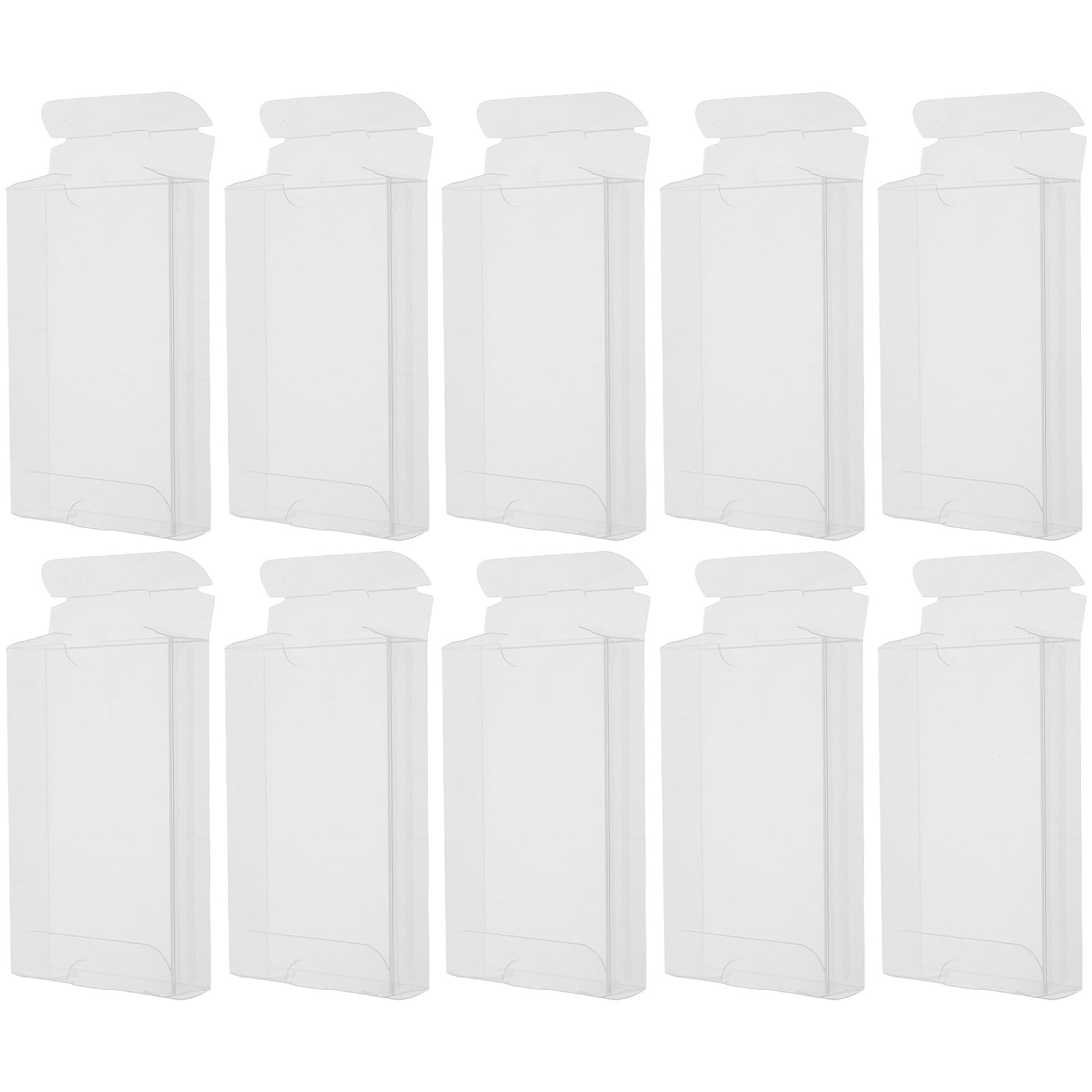 Abaodam Scatola Protezione da Polvere e umidità per Archiviazione Cassette Audio in PVC Trasparente 10 Pezzi Custodia Portatile Compatta per Conservare e Trasportare Le Cassette
