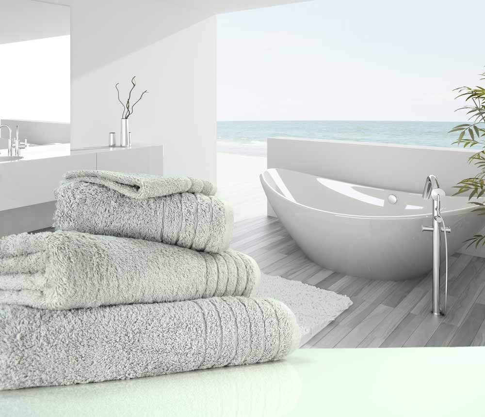 Luxury linenHall 650gsm Plain Silver Grey Hand Towel (SEE SIZE OPTIONS)
