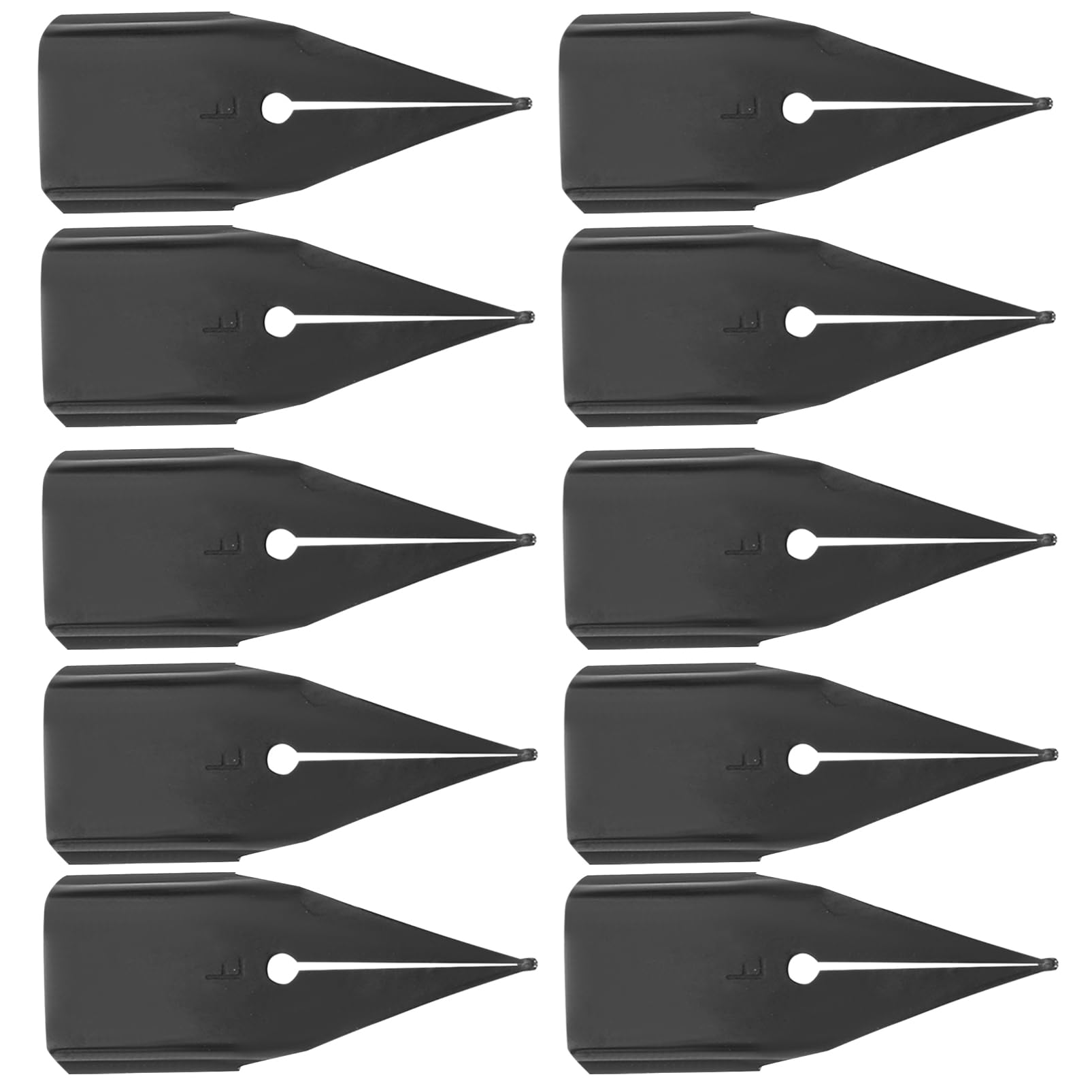 OSALADI 10Pcs Calligraphy Nibs Fountain Pen Nibs for Writing Painting Easy to Install Replacement Ink Pen Accessories for Artists Calligraphy Enthusiasts