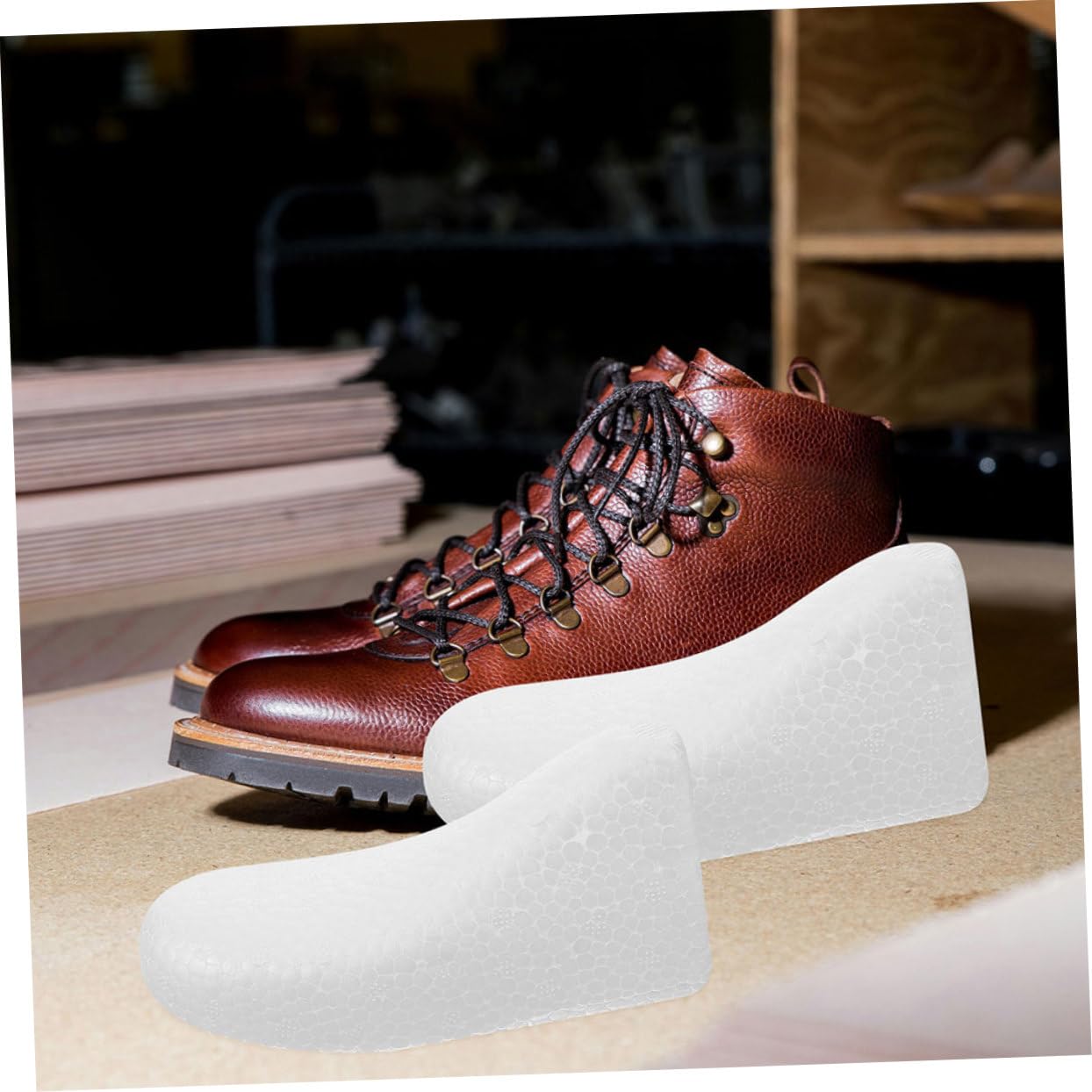 Alipis Hormas de Espuma Desechables para Zapatos y Botas 42-45, 10 Pares
