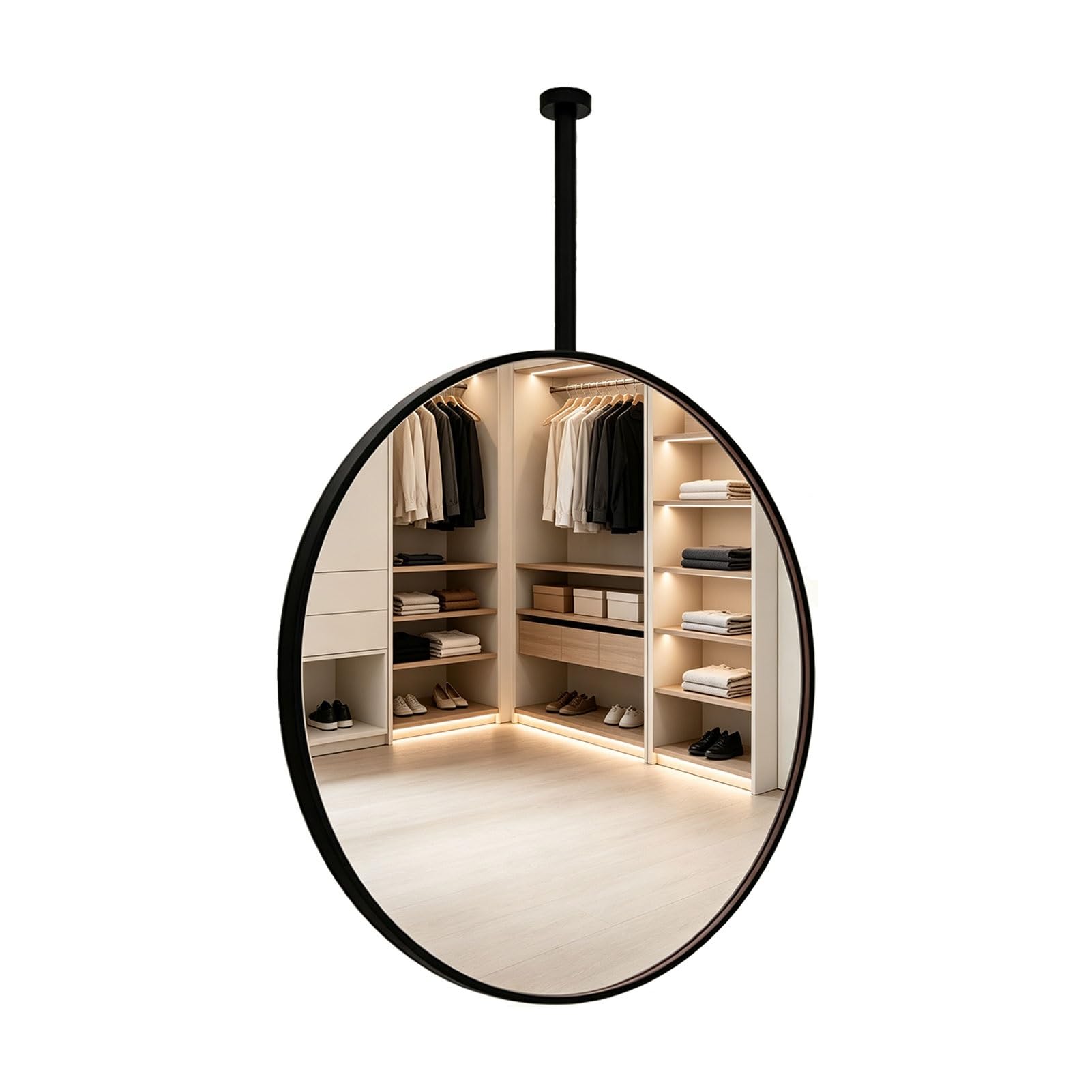 Miroirs de rasage de maquillage de vanité de salle de bains avec tige
