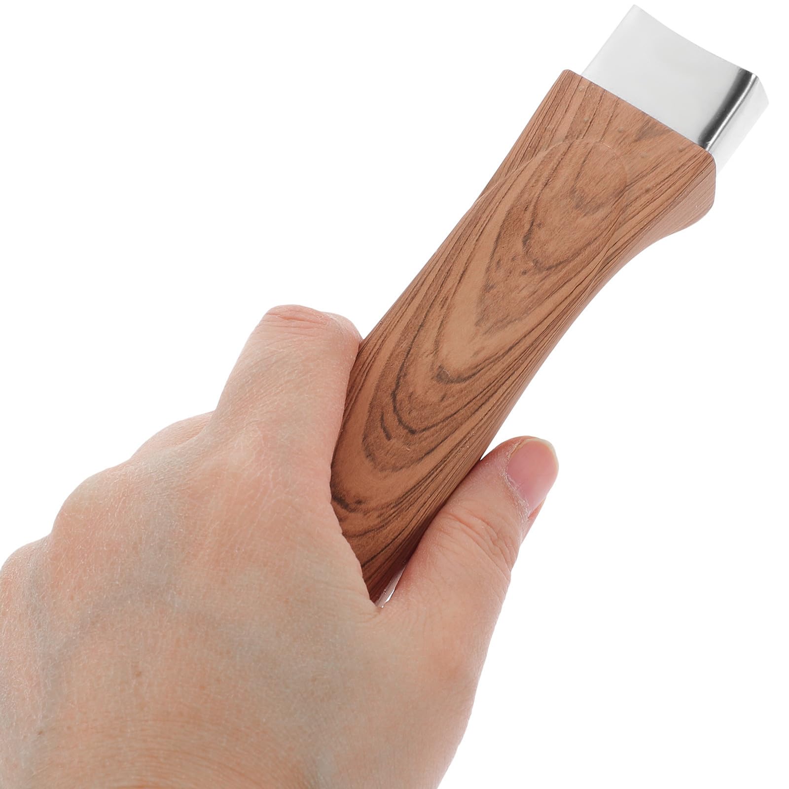 BETOOKY Manico di Ricambio per Pentola in Legno Effetto Naturale, Impugnatura Antiscottatura Termoisolante per Manico Padella e Bollilatte, Sostituzione Maniglia Multifunzionale