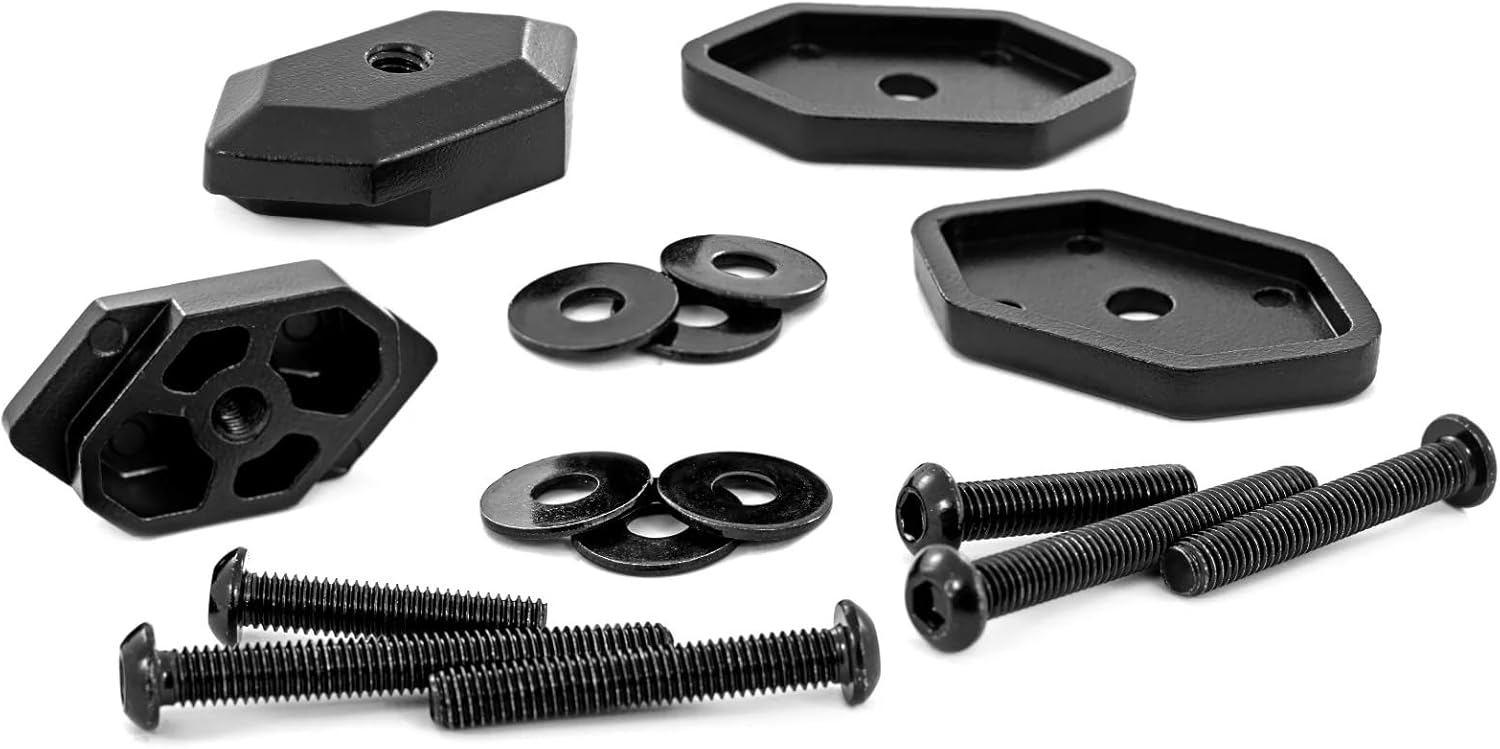 Rough Country Molle Panel Cam-Plate Mounts - Aluminum Mounting Kit, 2-Pack