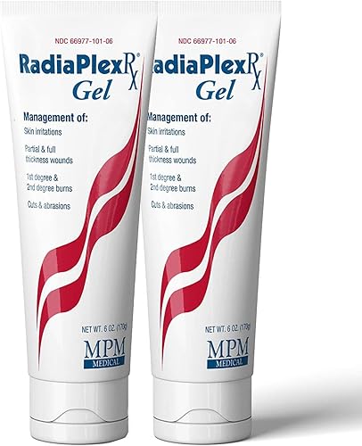 Miniatura 5 de Radiaplex Rx - Apósito de gel para heridas con ácido hialurónico, tratamiento de reacciones a la radiación, maneja heridas en la piel, tubo de 6
