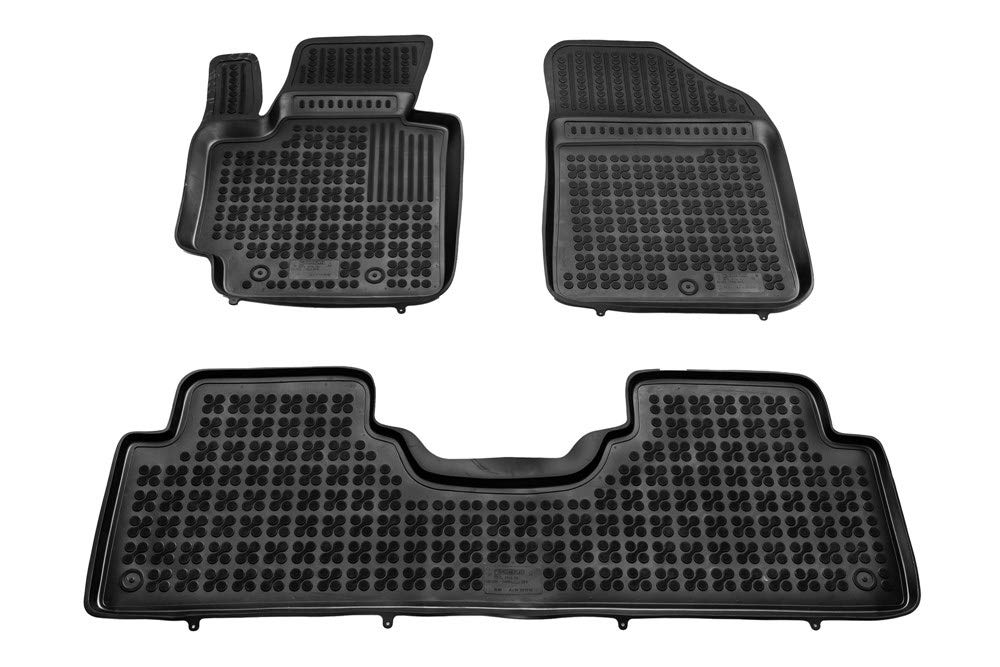 MTM Tappetini Gomma per Kia Soul II 03.2014-03.2019 Design a Vaschetta, su Misura con Bordi Rialzati cod. 3D 5474