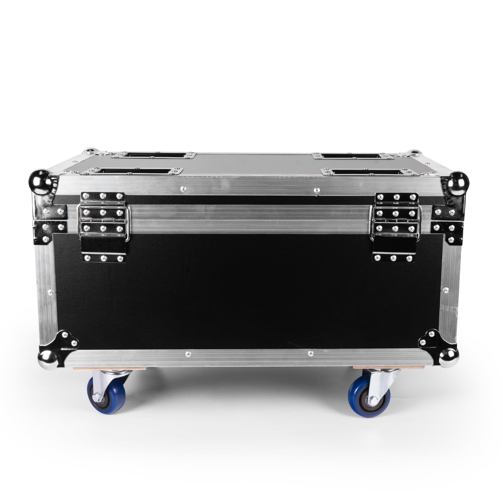 Flightcase per 4PCS COB Par LED, 68,5 x 43 x 34 cm, Valigetta di trasporto con Ruote e Maniglia Retrattile per un Facile Trasporto per Luci Par da Palco