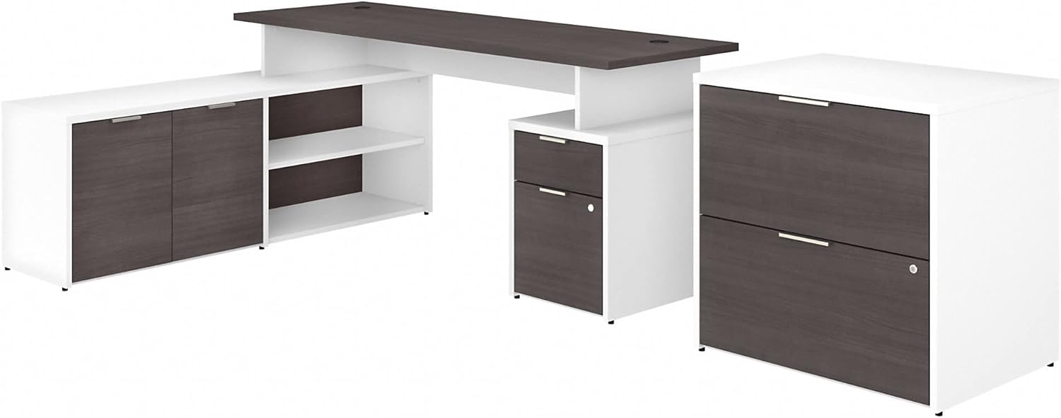 Bush Business Furniture Jamestown 72W L Shaped Desk with