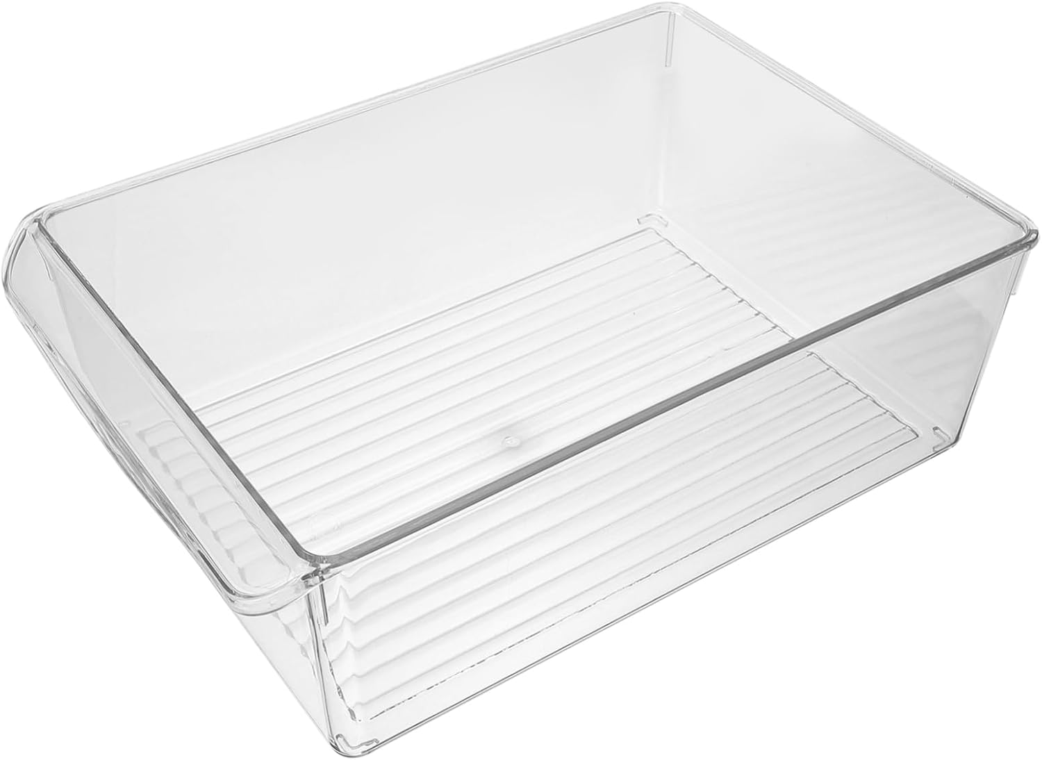 1pc Transparent Beverage Storage Box Refrigerator Container for Food Organization Stackable Design for Beer and Soda Cans Space Saving Kitchen