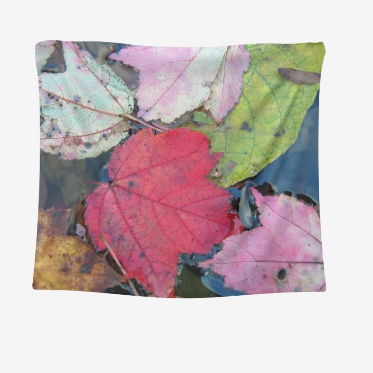 Arazzo Per Divano Telo Per Muro Camera Foglia Di Acero Arazzo Da Parete Antico Decorazione Murale Ragazza Rosso Tessuto Stampato Per Decorazioni Murali 200x200 CM