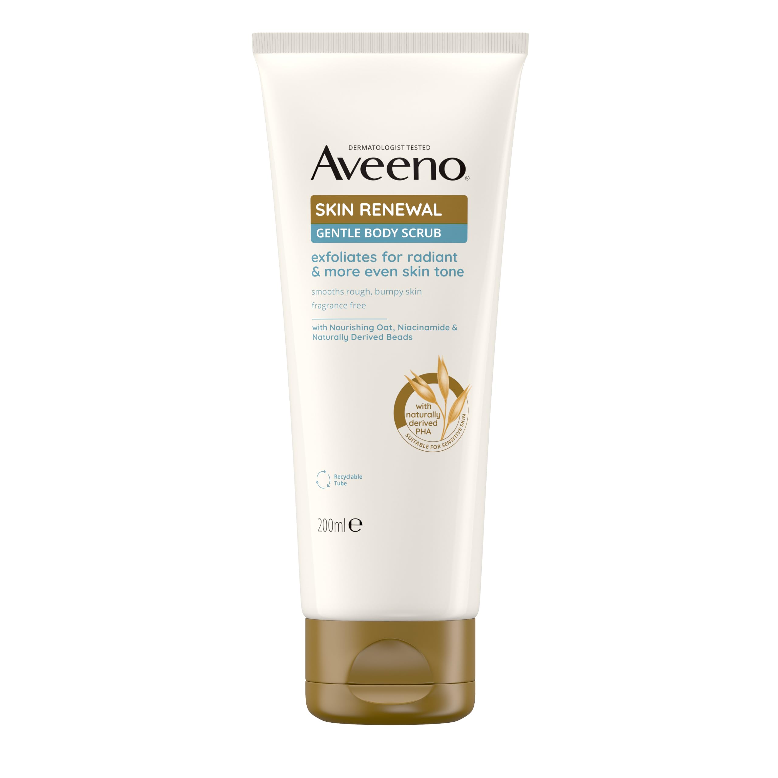 Aveeno Skin Renewal Gentle Body Scrub for Sensitive Skin (1 x 200ml)