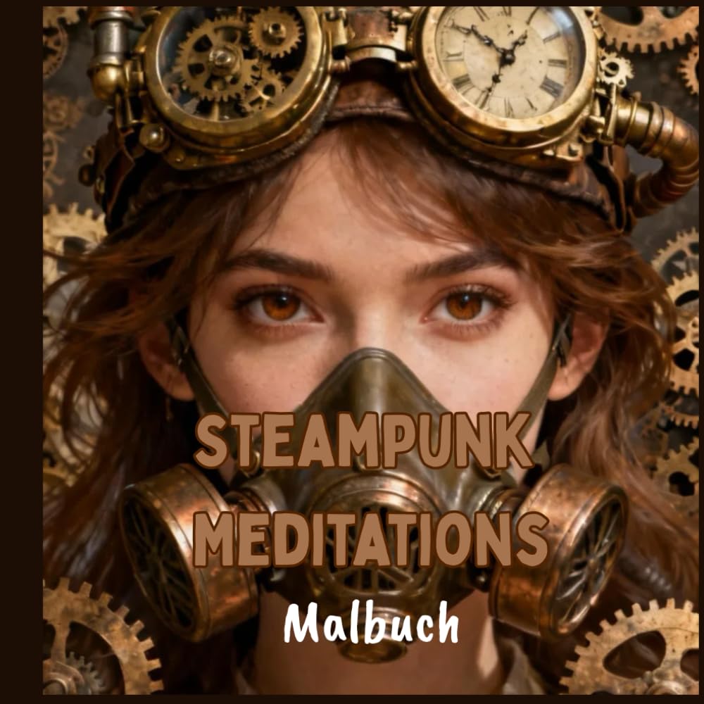 Steampunk Meditations-Malbuch: Entspannte Steampunk-Illustrationen zum Ausmalen – Kreative Ruhe & Achtsamkeit