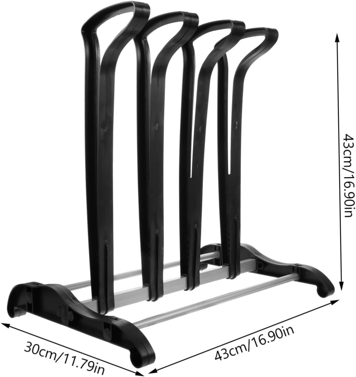 Hemobllo 2 Pair Boot Display Rack Organizer for Boots with Sturdy Plastic and Construction Space Saving Storage for Entryway and Closet
