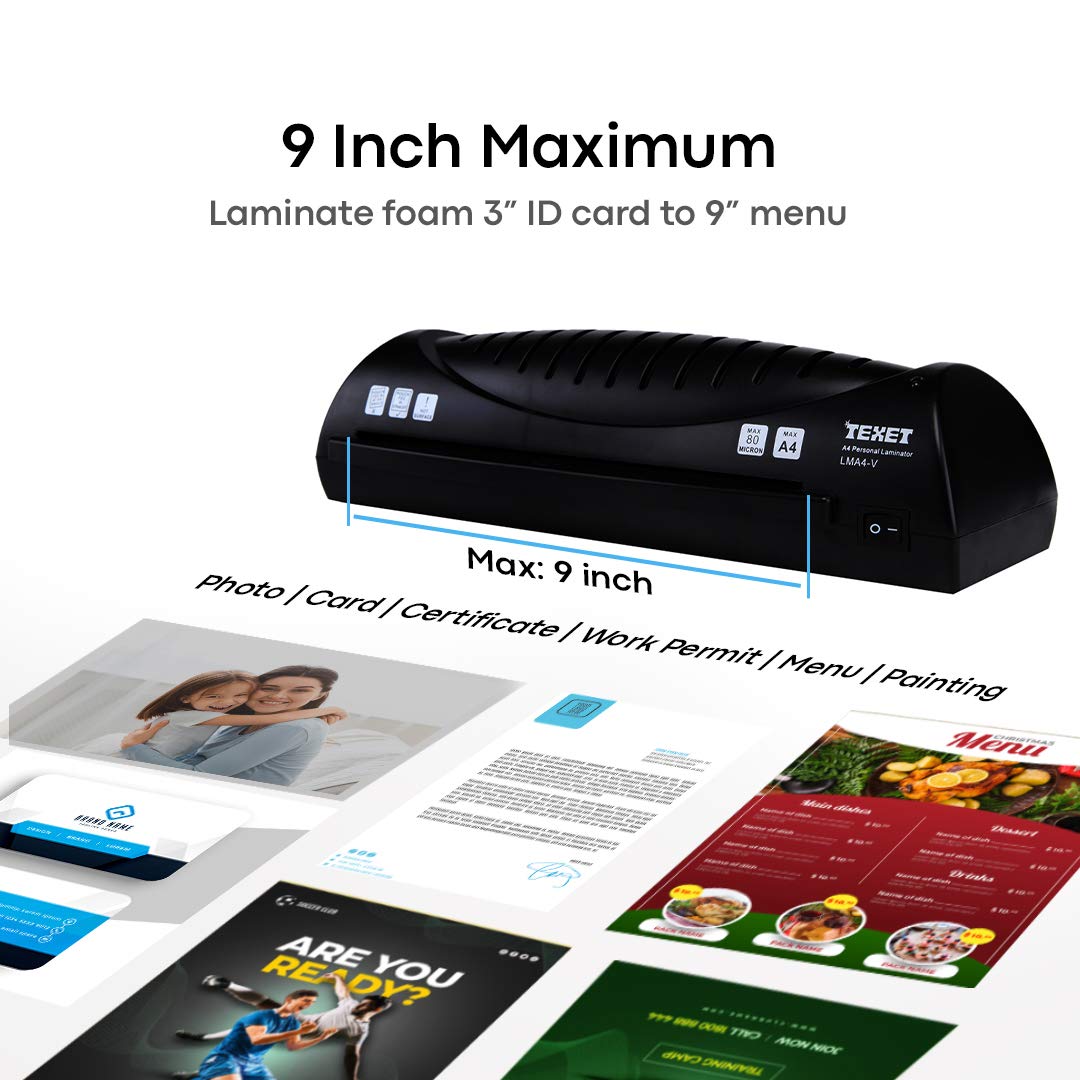Buy Texet (LMA4V) A4 Laminator, Black Online at desertcart Sri Lanka