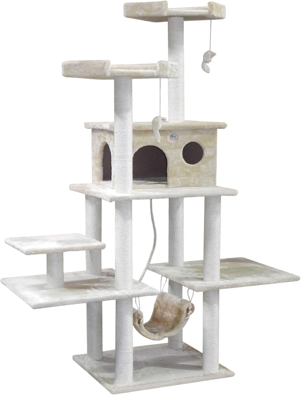 review Go Pet Club Cat Tree Beige Color