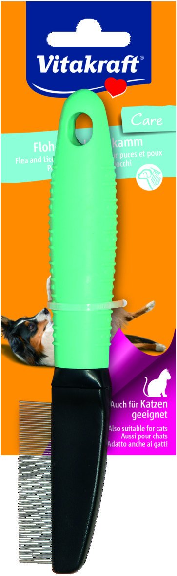 Vitakraft Metall-Kamm Für Hunde & Katzen – Mit Anti-Rutsch-Griff, Für Glänzendes, Gesundes Fell