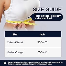 Fit Geno Posture Corrector for Women & Men: Adjustable Lightweight Upper Back Brace for Neck Shoulder & Upper Back Pain Relief - Improve Posture Correct Hunchback Slouching Invisible Under Clothes (M/L Under Bust 35 - 47)