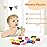 LovesTown Wooden Puzzle for Toddlers, Educational Alphabet and Number Jigsaw, Building Blocks for Preschool Learning, Dolphin Theme, 26 PCS