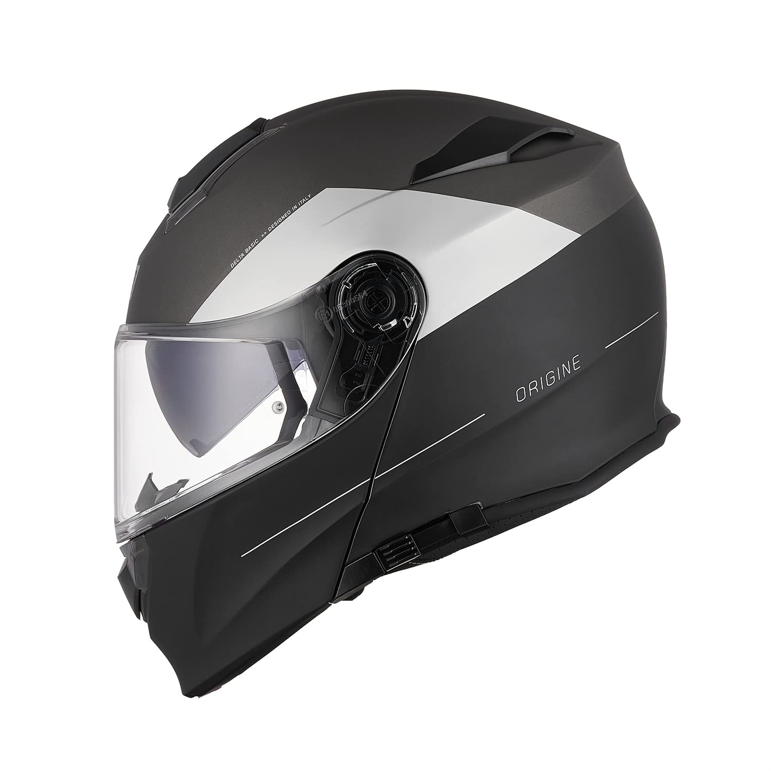 ORIGINE Casco Moto Modulare Omologato ECE Integrale Casco con Doppia Visiera Parasole