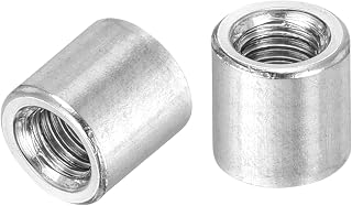 uxcell 라운드 용접 너트, M5 x 8mm x 8mm 마개 암 너트 스레드 용접 - 201 스테인리스 스틸 인서트 용접 가능 20개