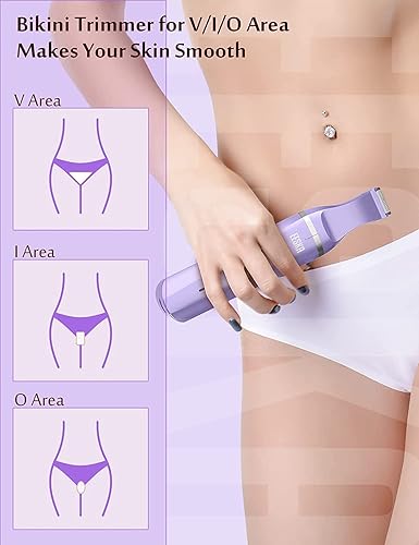 Miniatura 2 de Recortadora de bikini para mujer, afeitadora eléctrica para zona de bikini, pelo púbico, piernas y axilas para afeitarse de cierre rápido